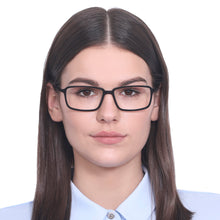 Load image into Gallery viewer, Black Rectangle Full Rim Unisex Eyeglasses by Vincent Chase Online-131508