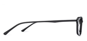 Black Rectangle Full Rim Unisex Eyeglasses by Vincent Chase Online-131508