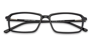 Black Rectangle Full Rim Unisex Eyeglasses by Vincent Chase Online-131508