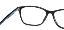 Load image into Gallery viewer, Black Rectangle Full Rim Extra Narrow Unisex Eyeglasses by Vincent Chase-131511