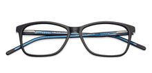 Load image into Gallery viewer, Black Rectangle Full Rim Extra Narrow Unisex Eyeglasses by Vincent Chase-131511