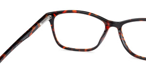 Tortoise Rectangle Full Rim Unisex Eyeglasses by Vincent Chase Online-134167