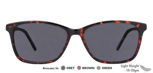 Tortoise Rectangle Full Rim Unisex Eyeglasses by Vincent Chase Online-134167
