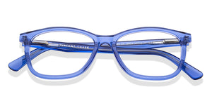Blue Rectangle Full Rim Unisex Eyeglasses by Vincent Chase-149524