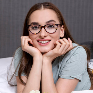 Tortoise Cat Eye Full Rim Women Eyeglasses by Vincent Chase Online-139142