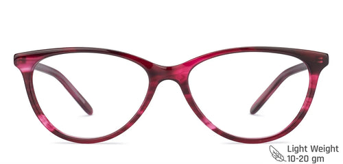 Pink Cat Eye Full Rim Narrow Women Eyeglasses by Vincent Chase-131518