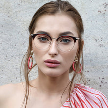 Load image into Gallery viewer, Red Round Full Rim Women Eyeglasses by Vincent Chase Online-131809