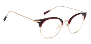 Red Round Full Rim Women Eyeglasses by Vincent Chase Online-131809