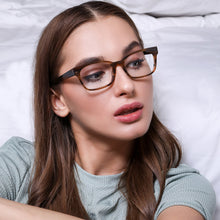 Load image into Gallery viewer, Brown Rectangle Full Rim Unisex Eyeglasses by Vincent Chase Online-131928