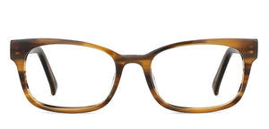 Brown Rectangle Full Rim Unisex Eyeglasses by Vincent Chase Online-131928