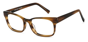 Brown Rectangle Full Rim Unisex Eyeglasses by Vincent Chase Online-131928