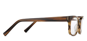 Brown Rectangle Full Rim Unisex Eyeglasses by Vincent Chase Online-131928