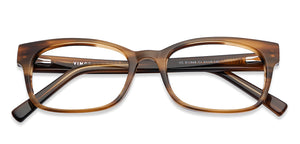 Brown Rectangle Full Rim Unisex Eyeglasses by Vincent Chase Online-131928