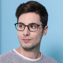 Load image into Gallery viewer, Black Rectangle Full Rim Unisex Eyeglasses by Lenskart Air Online-131936