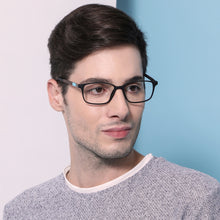 Load image into Gallery viewer, Black Rectangle Full Rim Unisex Eyeglasses by Lenskart Air Online-131936