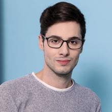 Load image into Gallery viewer, Black Rectangle Full Rim Unisex Eyeglasses by Lenskart Air Online-131936
