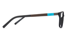 Load image into Gallery viewer, Black Rectangle Full Rim Unisex Eyeglasses by Lenskart Air Online-131936