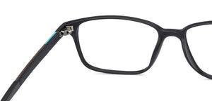 Black Rectangle Full Rim Unisex Eyeglasses by Lenskart Air Online-131936