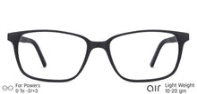 Load image into Gallery viewer, Black Rectangle Full Rim Unisex Eyeglasses by Lenskart Air Online-131936