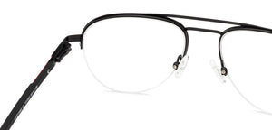 Black Aviator Half Rim Unisex Eyeglasses by Vincent Chase Essentials-131962