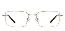 Load image into Gallery viewer, Gold Rectangle Full Rim Unisex Eyeglasses by Vincent Chase-132011