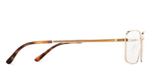 Load image into Gallery viewer, Gold Rectangle Full Rim Unisex Eyeglasses by Vincent Chase-132011
