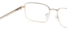 Load image into Gallery viewer, Gold Rectangle Full Rim Unisex Eyeglasses by Vincent Chase-132011