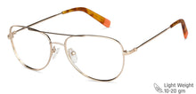 Load image into Gallery viewer, Gold Aviator Full Rim Women Eyeglasses by Vincent Chase VC-132013