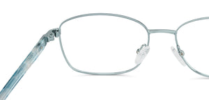 Blue Rectangle Full Rim Women Eyeglasses by Vincent Chase Online-132015