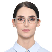 Load image into Gallery viewer, Blue Rectangle Full Rim Women Eyeglasses by Vincent Chase Online-132015