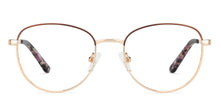 Load image into Gallery viewer, Gold Round Full Rim Women Eyeglasses by Vincent Chase Online-132017