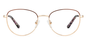 Gold Round Full Rim Women Eyeglasses by Vincent Chase Online-132017