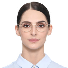 Load image into Gallery viewer, Gold Round Full Rim Women Eyeglasses by Vincent Chase Online-132017