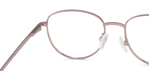Rose Gold Round Full Rim Women Eyeglasses by Vincent Chase Online-132018