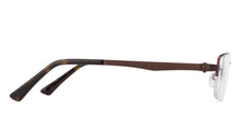 Load image into Gallery viewer, Brown Rectangle Half Rim Unisex Eyeglasses by Vincent Chase VC-132022