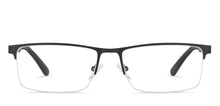 Load image into Gallery viewer, Black Rectangle Half Rim Unisex Eyeglasses by Vincent Chase Essentials-132027