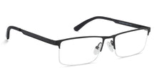 Load image into Gallery viewer, Black Rectangle Half Rim Unisex Eyeglasses by Vincent Chase Essentials-132027