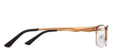 Load image into Gallery viewer, Copper Rectangle Half Rim Unisex Eyeglasses by Vincent Chase-150988