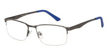Load image into Gallery viewer, Gunmetal Rectangle Half Rim Unisex Eyeglasses by Vincent Chase Computer Glasses-142741