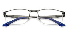Load image into Gallery viewer, Gunmetal Rectangle Half Rim Unisex Eyeglasses by Vincent Chase Computer Glasses-142741