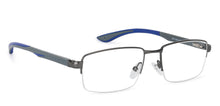 Load image into Gallery viewer, Grey Rectangle Half Rim Unisex Eyeglasses by Lenskart Air Online-132038