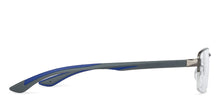 Load image into Gallery viewer, Grey Rectangle Half Rim Unisex Eyeglasses by Lenskart Air Online-132038