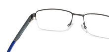 Load image into Gallery viewer, Grey Rectangle Half Rim Unisex Eyeglasses by Lenskart Air Online-132038