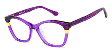 Load image into Gallery viewer, Purple Cat Eye Full Rim Wide Women Eyeglasses by Vincent Chase Online-132678