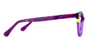 Purple Cat Eye Full Rim Wide Women Eyeglasses by Vincent Chase Online-132678