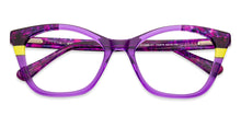 Load image into Gallery viewer, Purple Cat Eye Full Rim Wide Women Eyeglasses by Vincent Chase Online-132678
