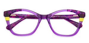 Purple Cat Eye Full Rim Wide Women Eyeglasses by Vincent Chase Online-132678