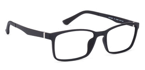 Black Rectangle Full Rim Unisex Eyeglasses by Lenskart Air Online-132695