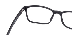 Black Rectangle Full Rim Unisex Eyeglasses by Lenskart Air Online-132695