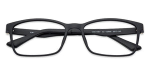 Black Rectangle Full Rim Unisex Eyeglasses by Lenskart Air Online-132695